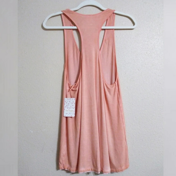 Free People Amelia Tank Top In Peach Size Medium - Picture 3 of 4